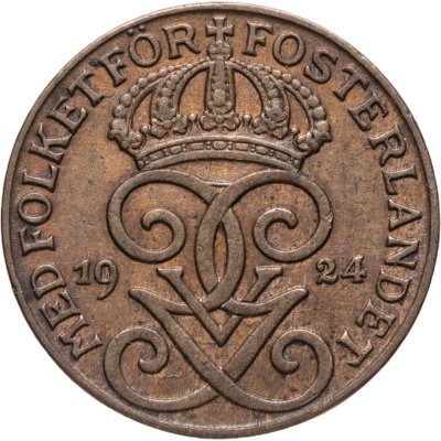купить Швеция 1 эре (ore) 1924