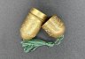 Купить Игольница, украшенная растительным узором по корпусу, латунь, гравировка, СССР, 1950-1960 гг.