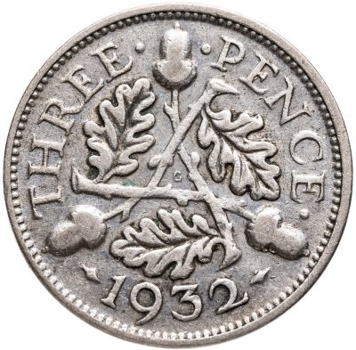купить Великобритания 3 пенса (pence) 1932 Георг V
