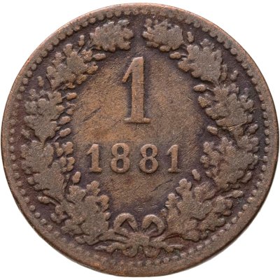 купить Австрия 1 крейцер (kreuzer) 1881