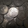 Купить Испания 5 песет (pesetas) 1957, случайный год внутри звезды