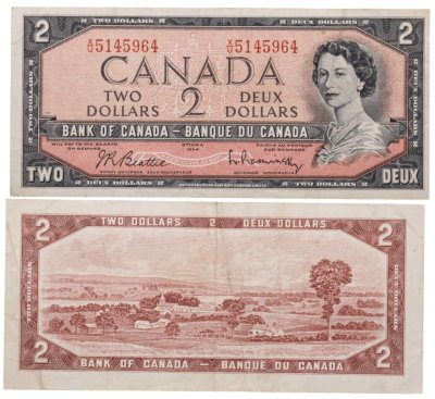 купить Канада 2 доллара 1954