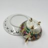 Купить Пара чайная, украшенная изображение галантных сцен, фарфор, люстр, деколь, золочение, Западная Европа, 1960-1980 гг.