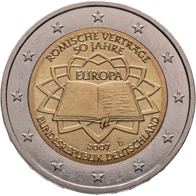 купить Германия 2 евро 2007 "50 лет Римскому договору"