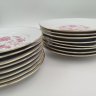 Купить Набор десертных и пирожковых тарелок на 8 персон (16 предметов), фарфор, деколь, золочение, Colditz (Кольдиц), Германия, 1980-1990 гг.
