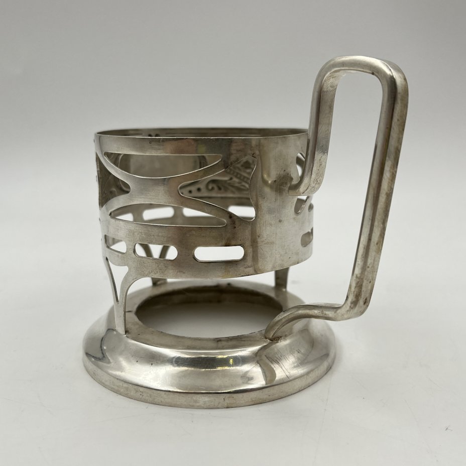 купить Подстаканник, мНЦ (медь-никель-цинк), Киевский завод столовых приборов и посуды им. Дзержинского (ЗiД, ЗиД), СССР, 1950-1962 гг.