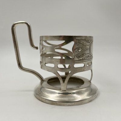 купить Подстаканник, мНЦ (медь-никель-цинк), Киевский завод столовых приборов и посуды им. Дзержинского (ЗiД, ЗиД), СССР, 1950-1962 гг.