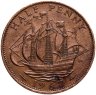 Купить Великобритания 1/2 пенни (penny) 1967