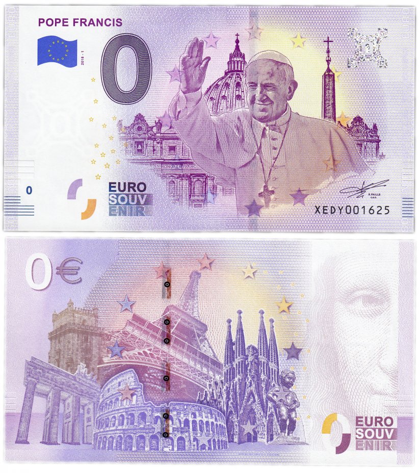 купить 0 евро (euro) «Папа Римский - Франциск» 2018 (NEW)