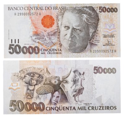 купить Бразилия 50000 крузейро 1991-1993 год (Pick 234)