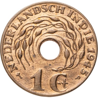 купить Голландская Ост-Индия 1 цент (cent) 1945 P (Индонезия, колония Нидерландов)