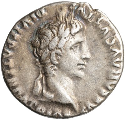 купить Римская империя. Октавиан Август [27 до н.э. - 14 н.э.] Денарий. серебро. 2 до н.э. - 4 н.э. Лугдунум