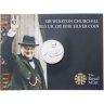 Купить Великобритания 20 фунтов (pounds) 2015 "Великие британцы - Уинстон Черчилль"  в буклете