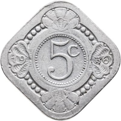 купить Нидерланды 5 центов (cents) 1936