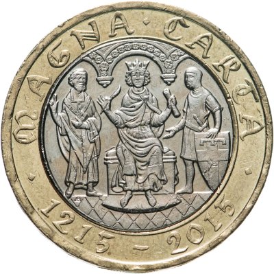 Купить Великобритания 2 фунта (pounds) 2015 "800 лет Великой хартии вольностей /JC/"