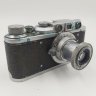 Купить Фотоаппарат "Зоркий" с объективом "Индустар-22", металл, стекло, пластик, кожа, Красногорский механический завод (КМЗ), СССР, 1948-1956 гг.