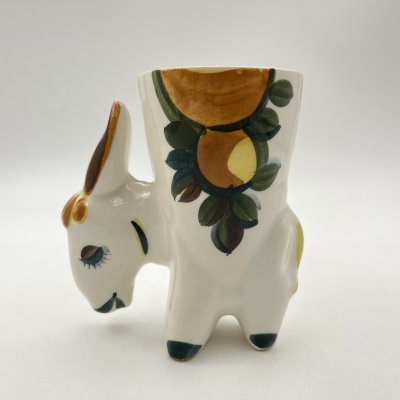 купить Пашотница "Ослик", скульптор В. Сергеев, фаянс, роспись, Конаковский фаянсовый завод им. М.И. Калинина (ЗиК Конаково), СССР, 1974-1991 гг.