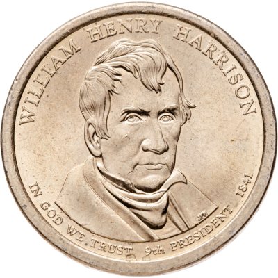купить США 1 доллар (dollar) 2009 Уильям Гаррисон (9-й президент США) знак монетного двора "D" - Денвер
