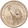 Купить США 1 доллар (dollar) 2009 Уильям Гаррисон (9-й президент США) знак монетного двора "D" - Денвер