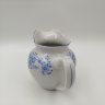 Купить Молочник, украшенный сине-голубым цветочным декором, фарфор, деколь, Дулевский фарфоровый завод (Дулёво), СССР, 1953 г.