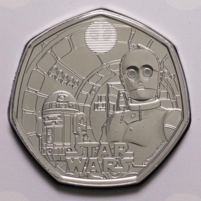 купить [НОВИНКА] Великобритания 50 пенсов 2023 "Звёздные войны - 40 лет Возвращению джедая" в буклете