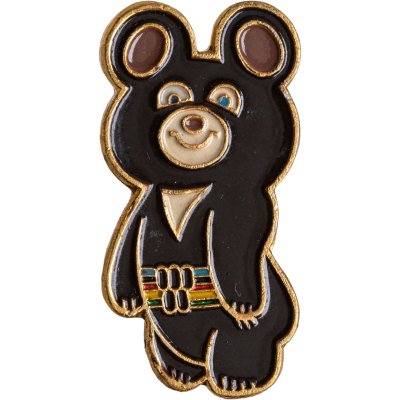 купить Значок Олимпийский мишка Талисман Олимпиада 80 (Разновидность случайная )