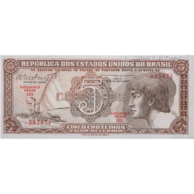 купить Бразилия 5 крузейрос 1961-1962