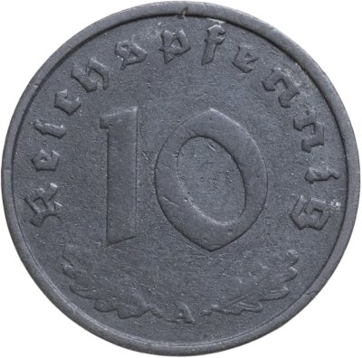 купить Германия, Третий рейх 10 рейхспфеннигов (reichspfennig) 1942