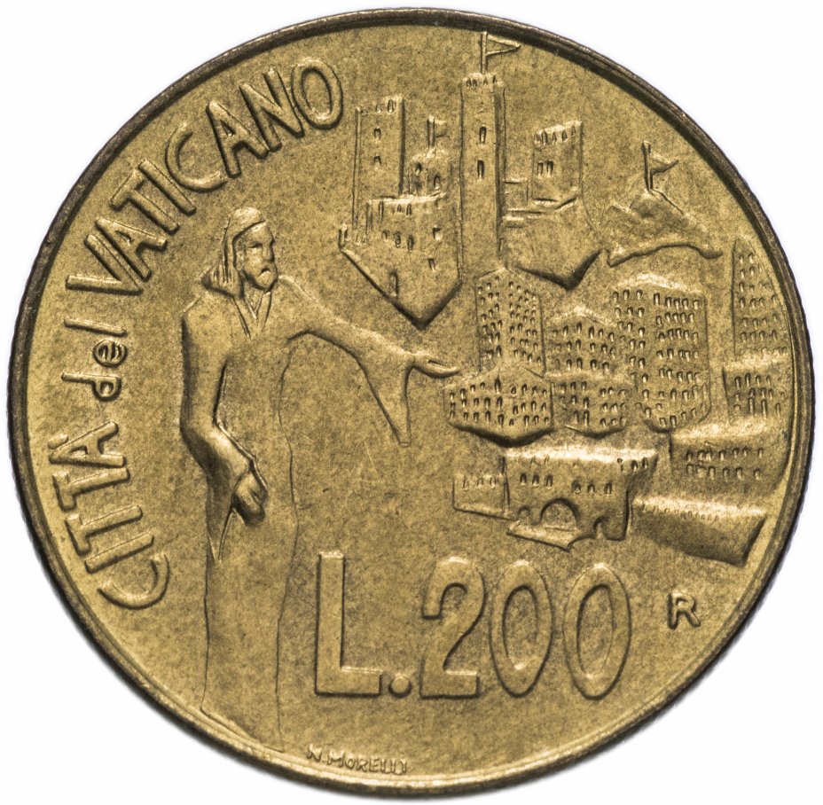 купить Ватикан 200 лир 1991