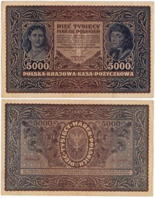 купить Польша 5000 марок 1920
