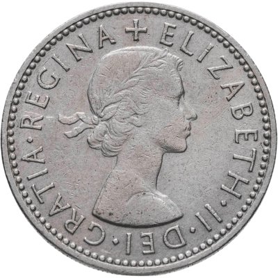 купить Великобритания 1 шиллинг (shilling) 1954 Английский герб - 3 льва внутри коронованного щита