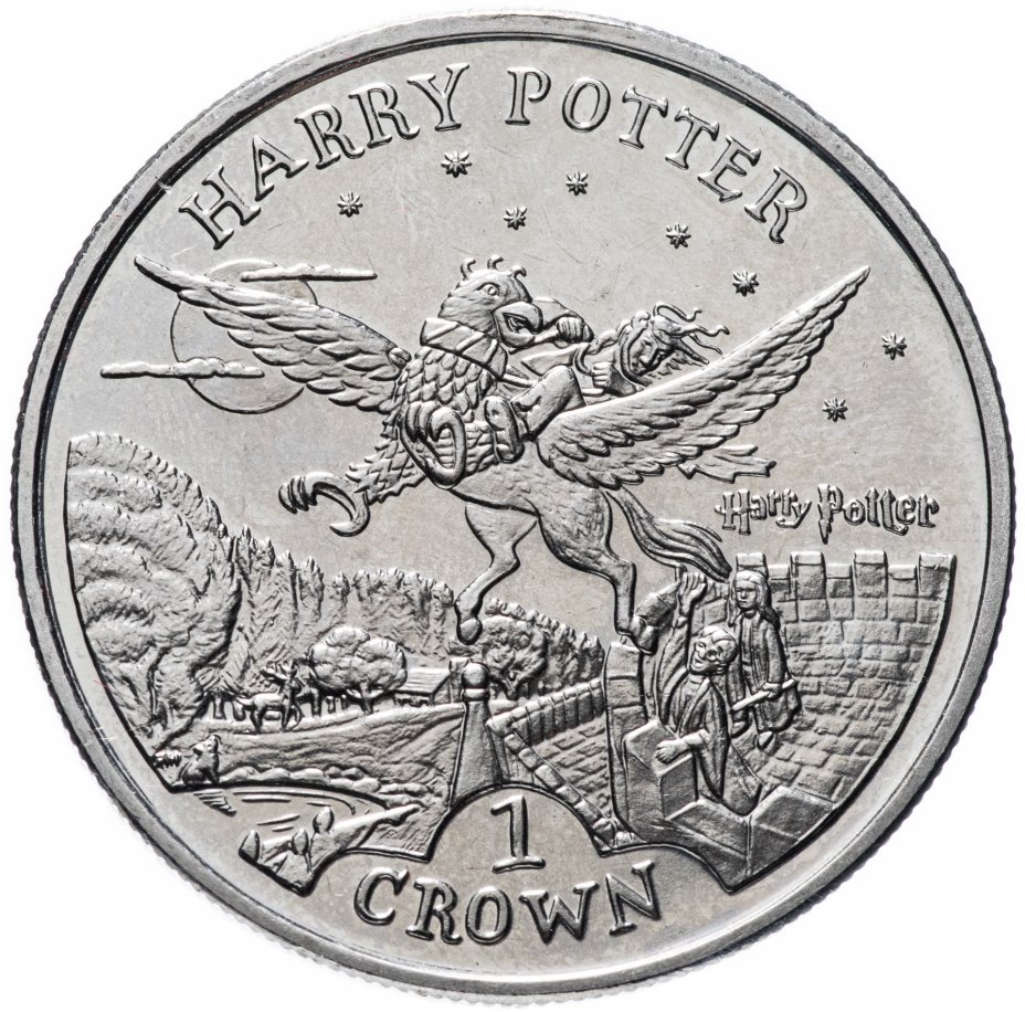 купить Остров Мэн 1 крона (crown) 2005 "Приключения Гарри Поттера"