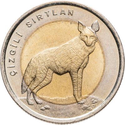 купить Турция 1 лира 2014 "Фауна Турции - Гиена"