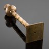 Купить Подсвечник на одну свечу со спиралевидным основанием, латунь, СССР, 1970-1990 гг.