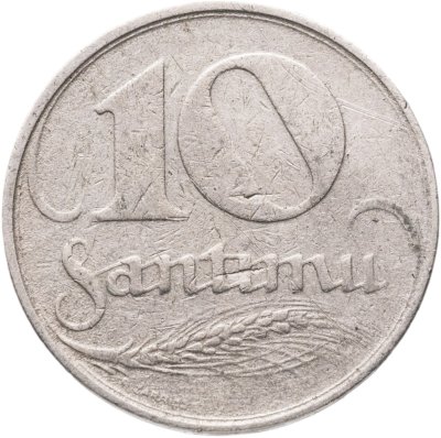купить Латвия 10 сантимов (santimu) 1922