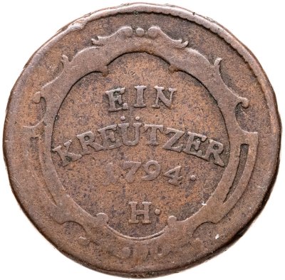 купить Передняя Австрия 1 крейцер 1794