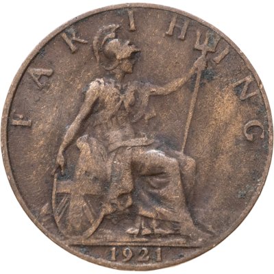 купить Великобритания 1 фартинг (farthing) 1921