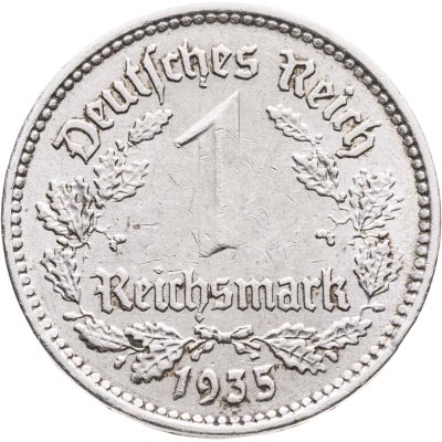 купить Германия, Третий рейх 1 рейхсмарка (reichsmark) 1935 A