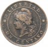 Купить Аргентина 1 сентаво (centavo) 1890
