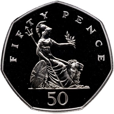 купить Великобритания 50 пенсов (pence) 2002