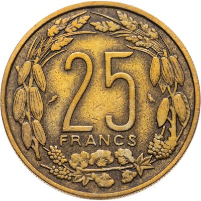 купить Экваториальная Африка и Камерун 25 франков (francs) 1962