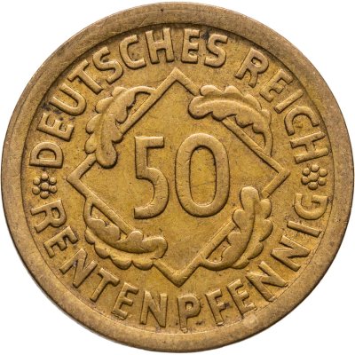 купить Германия 50 рентенпфеннигов 1924 D