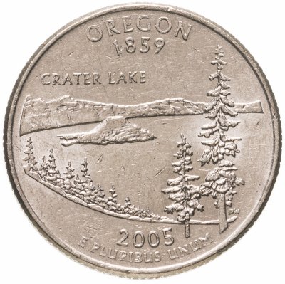 купить США 1/4 доллара (квотер, 25 центов) 2005 "Штат Орегон"