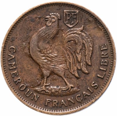 купить Камерун 1 франк (franc) 1943 CAMEROUN FRANÇAIS LIBRE