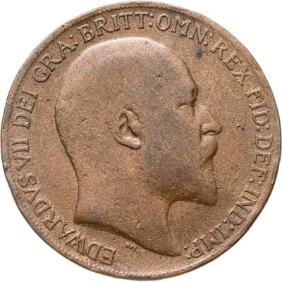 купить Великобритания 1 пенни (penny) 1908