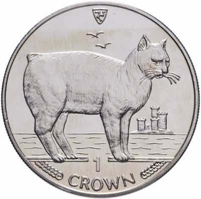 купить Остров Мэн 1 крона 1988 "Кошки - Мэнкс"