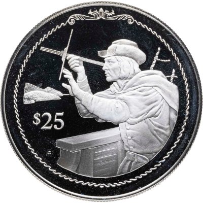 купить Британские Виргинские острова 25 долларов (dollar) 1992 "500 лет Открытию Нового Света. Колумб ориентируется по звездам"