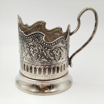 купить Подстаканник "Советский космос", мНЦ (медь-никель-цинк), Кольчугинский завод цветных металлов, СССР, 1960-1980 гг.