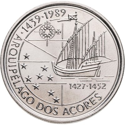 купить Португалия 100 эскудо 1989 год. "450-летие открытия Азорских островов в 1439 году"