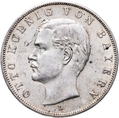 купить Германская империя (Бавария) 3 марки (mark) 1909 D